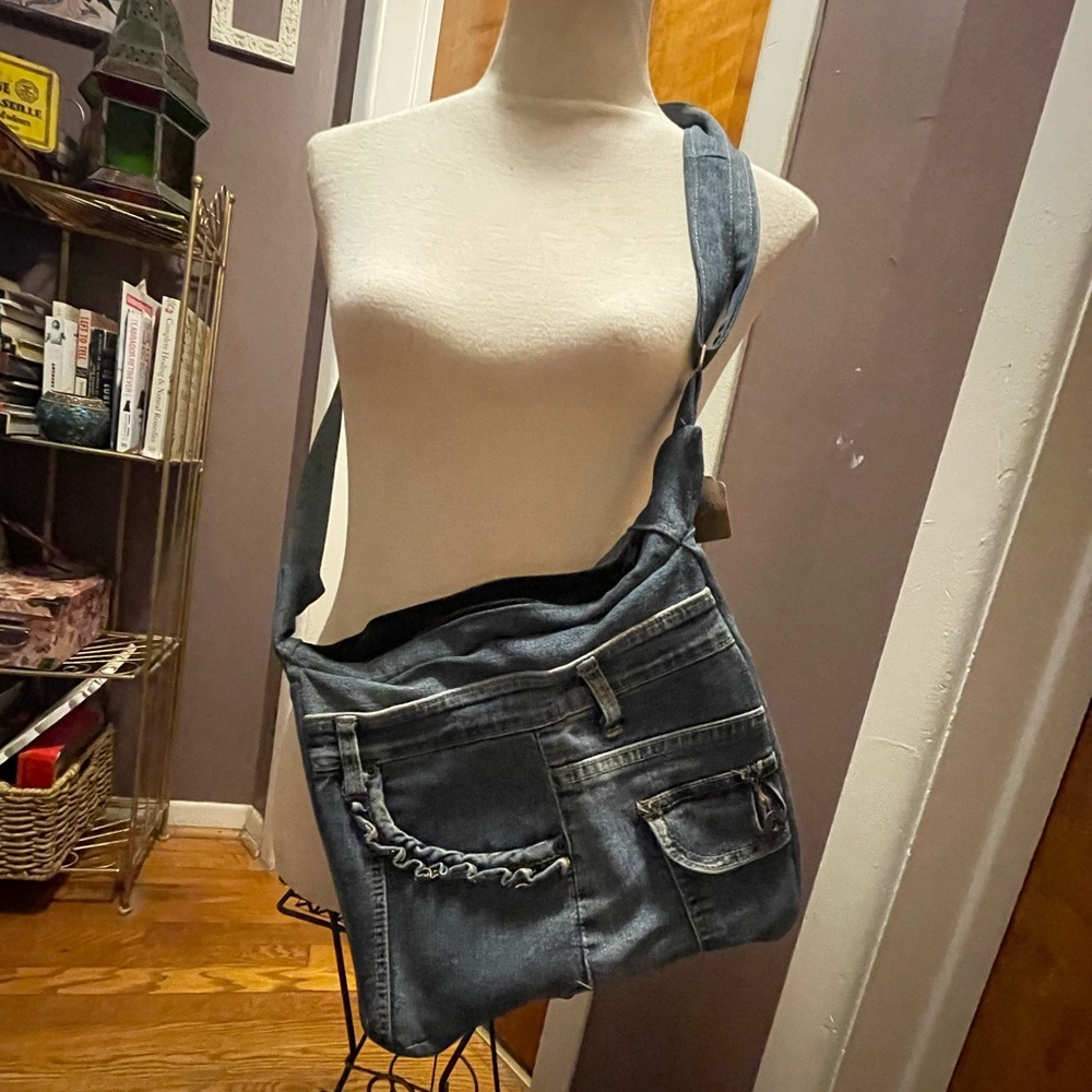 Denim Crossbody Bag